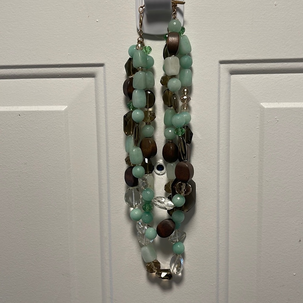 Stella and Dot multi bead 12 inches long, necklace